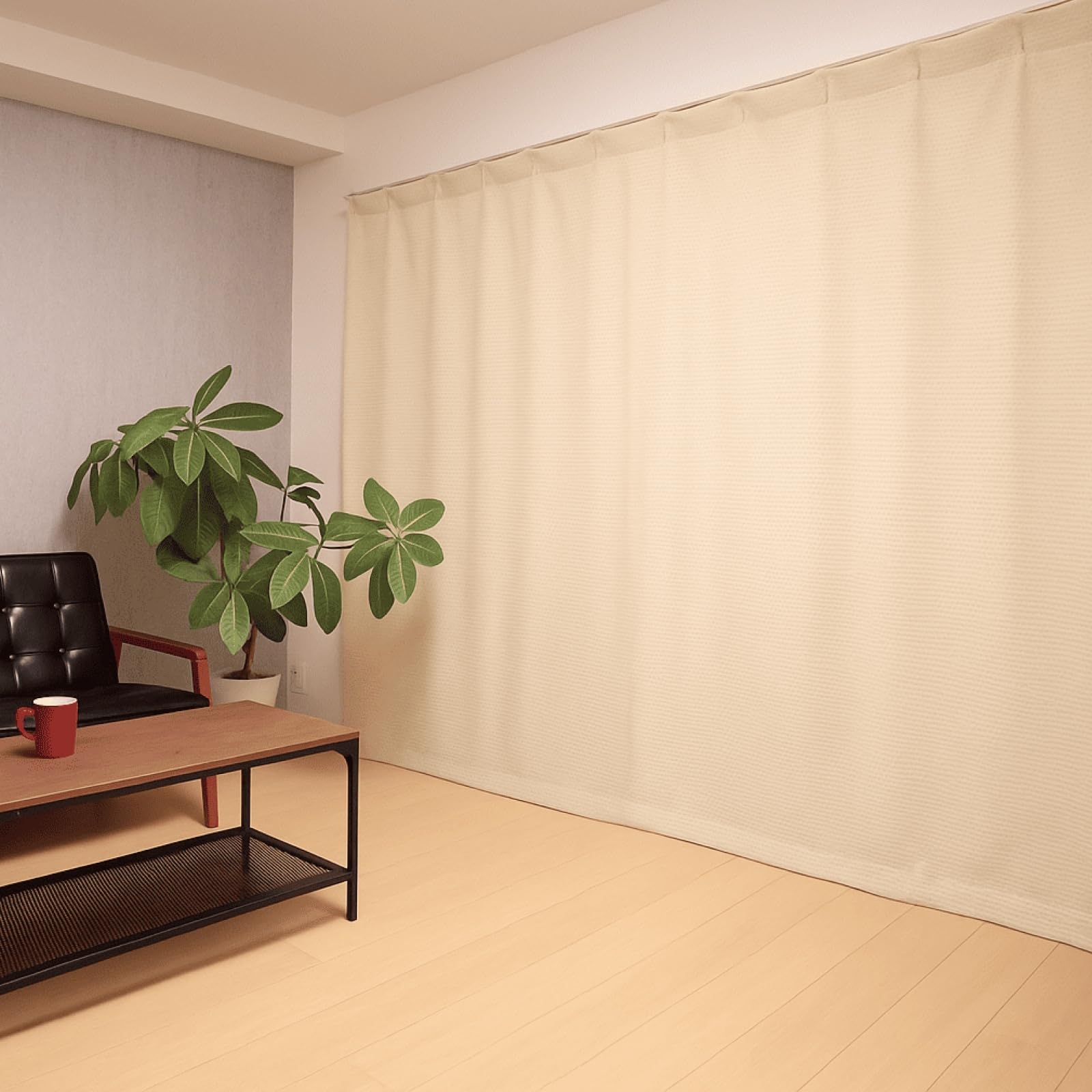 ピアリビング コーズ 防音カーテン 遮光 断熱 巾110×高さ135 ベージュ Amazon｜ピアリビング コーズ 防音カーテン 遮光 断熱 日本製